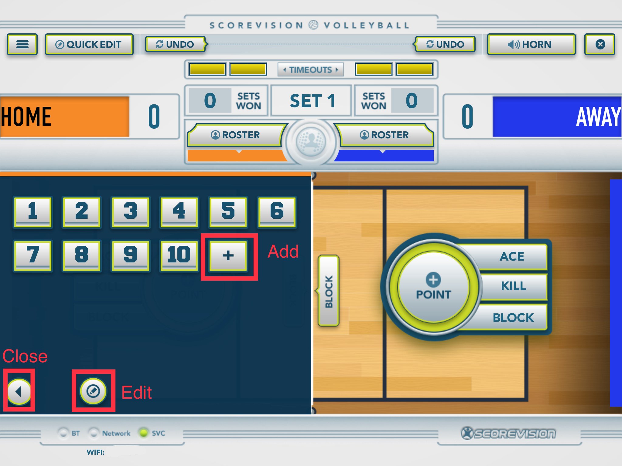 Using the Volleyball Scorekeeper App